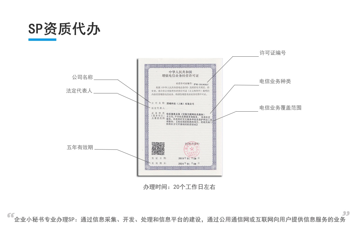 ICP资质代办（不含互联网）